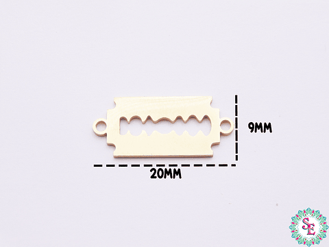 ACERO DORADO TERMINAL CUCHILLA  20*9MM 