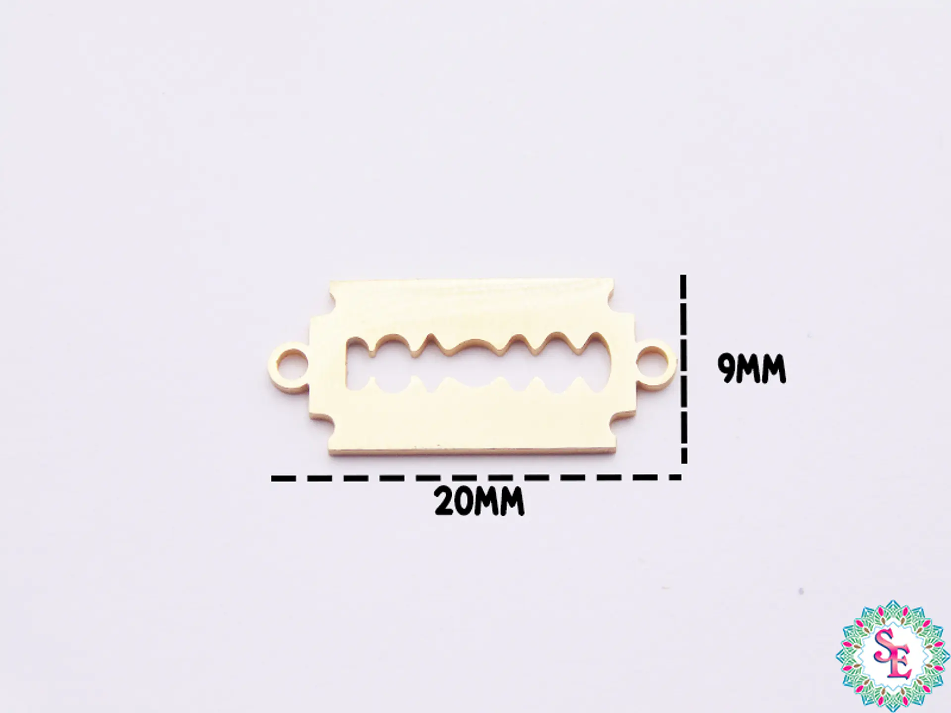 ACERO DORADO TERMINAL CUCHILLA  20*9MM  1