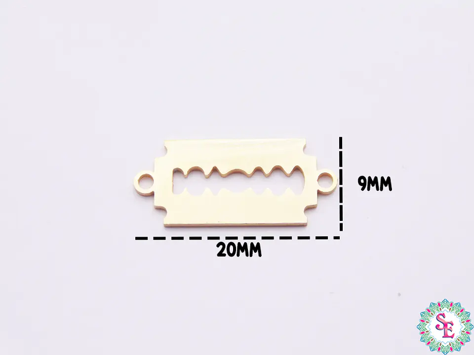 ACERO DORADO TERMINAL CUCHILLA  20*9MM  1