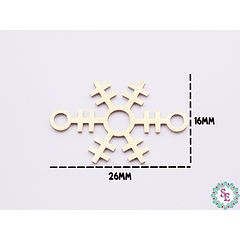 ACERO DORADO TERMINAL COPO DE NIEVE  26*16MM 