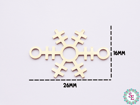 ACERO DORADO TERMINAL COPO DE NIEVE  26*16MM 