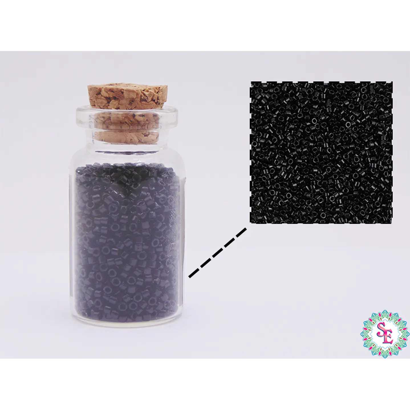 MIYUKI DELICA 11/0 BLACK DB0010 X 10 GRAMOS 2