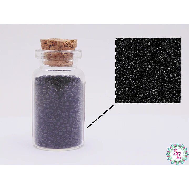 MIYUKI DELICA 11/0 BLACK DB0010 X 10 GRAMOS 2