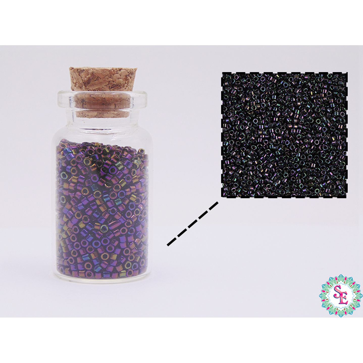 MIYUKI DELICA 11/0 PURPLE IRISED DB0004 X 10 GRAMS 2