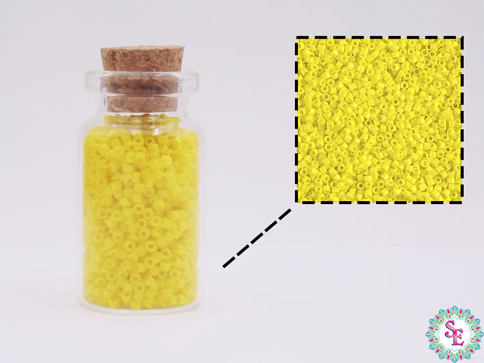 MIYUKI DELICA 11/0 OPAQUE YELLOW  DB0721 X 10 GRAMOS  2