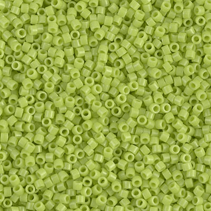 MIYUKI DELICA 11/0 CHARTREUSE OPAQUE DB0733 X 10 GRAMS 1