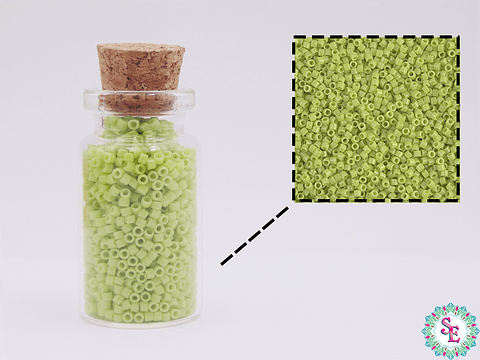 MIYUKI DELICA 11/0 CHARTREUSE OPAQUE DB0733 X 10 GRAMOS 