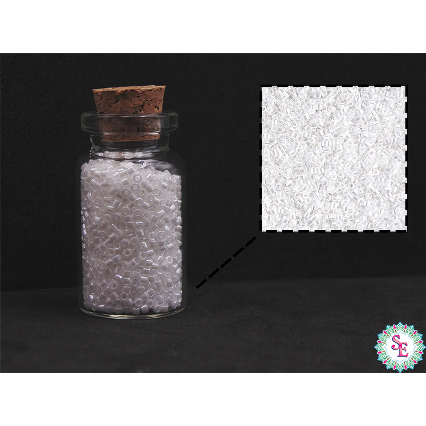 MIYUKI DELICA 11/0 WHITE PEARL DB0201 X 10 GRAMS 2