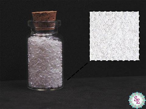 MIYUKI DELICA 11/0 WHITE PEARL DB0201 X 10 GRAMOS 