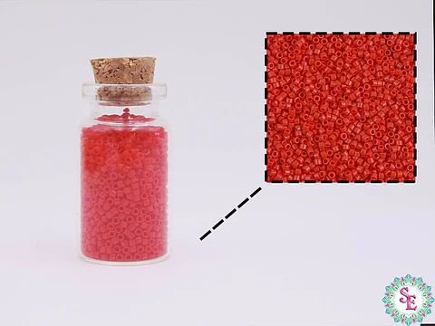 MIYUKI DELICA 11/0 OPAQUE LIGHT SIAM DB0727 X 10 GRAMOS 