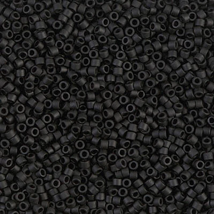 MIYUKI DELICA 11/0 JET BLACK MATE DB0310 X 10 GRAMS 1