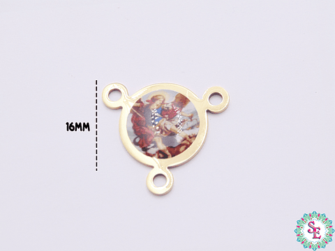 ACERO DORADO CRUCERO RESINA ANGEL SAN MIGUEL 20MM