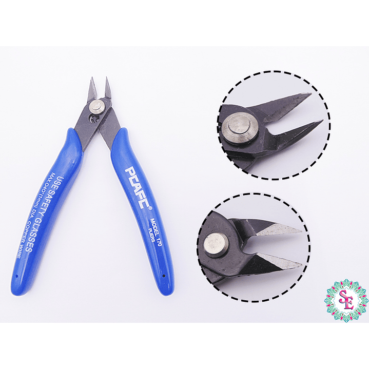 PINZA HERRAMIENTA CORTA FRIO YTH CABO AZUL    1