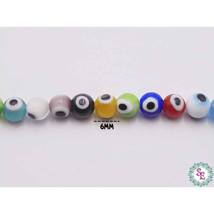 OJO TURCO REDONDO # 6MM MIX 1