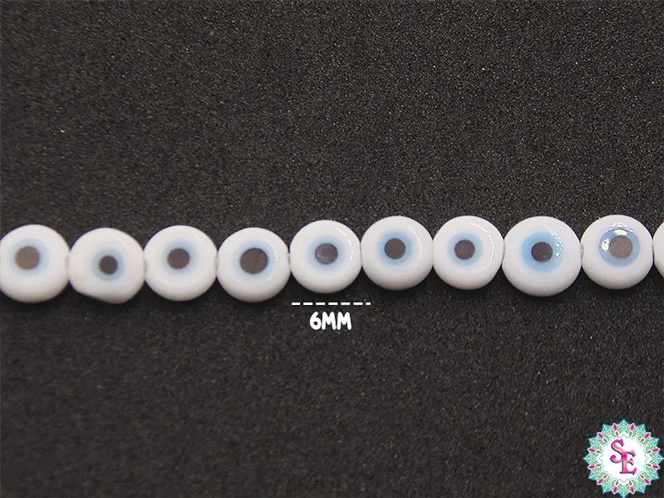 OJO TURCO PLANO # 6MM BLANCO 1