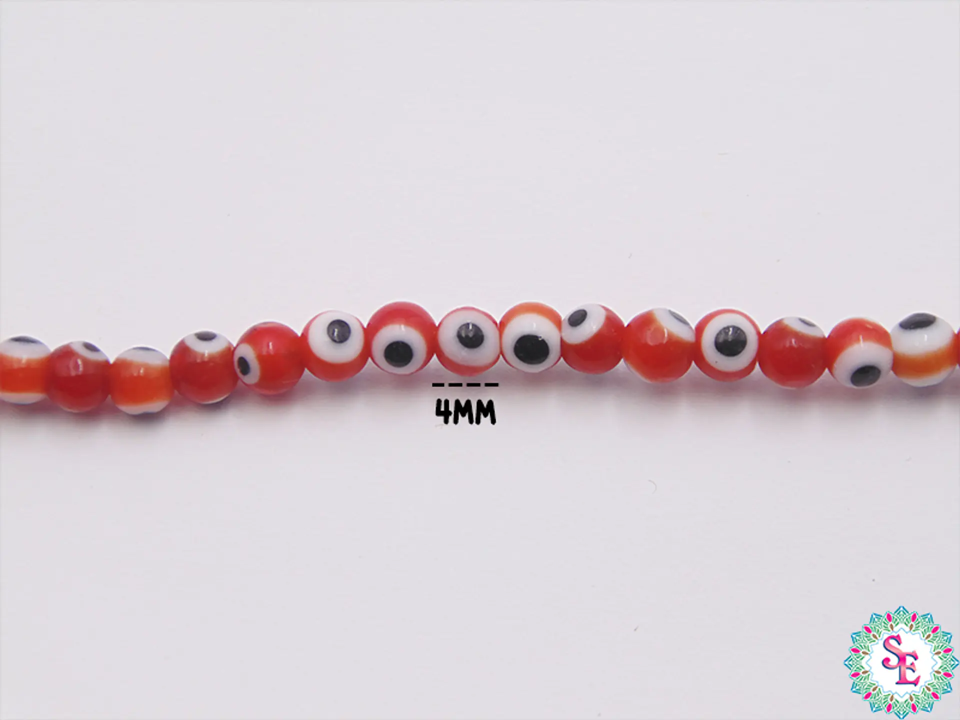 OJO TURCO REDONDO # 4MM ROJO 1