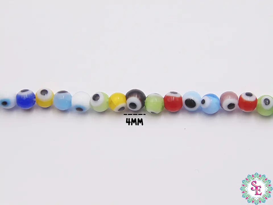 OJO TURCO REDONDO # 4MM MIX COLOR  1