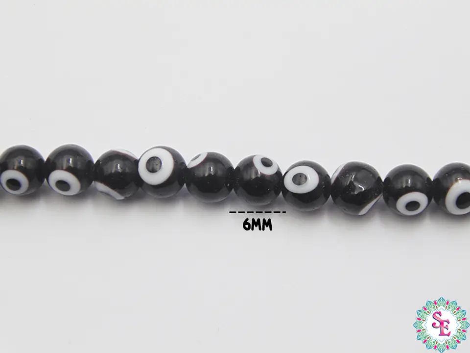 OJO TURCO REDONDO # 6MM NEGRO 1