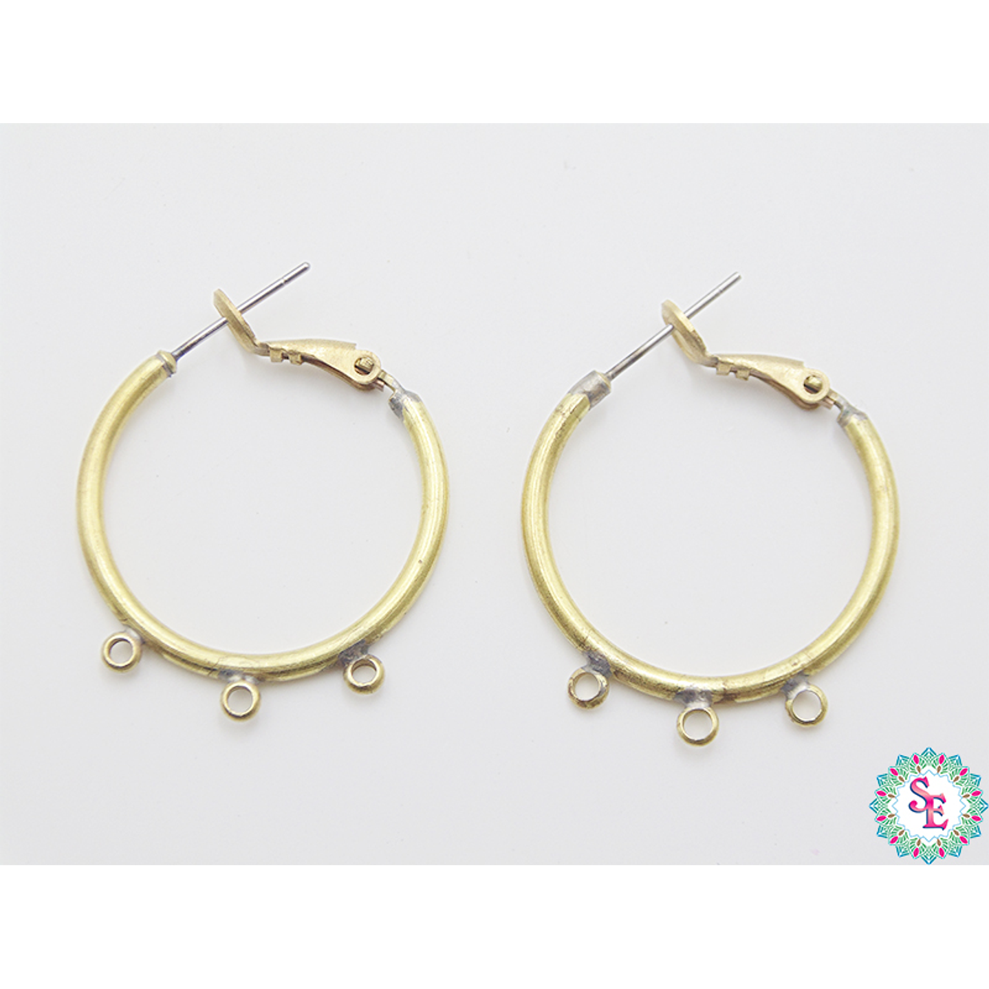 LATON 33 HERRAJE ARETE  CANDONGA  25*2MM X 10 PAR  1