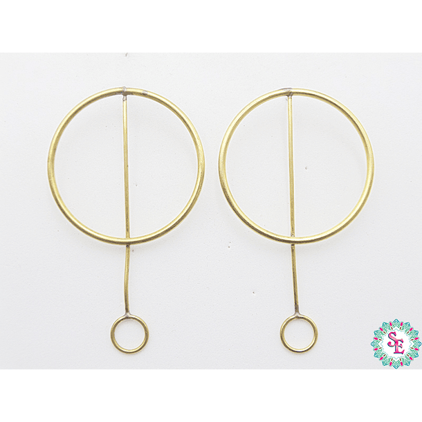 BRASS 27 HARDWARE EARRING EXTENSION 66*40*2MM X 10 PAIRS