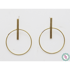 BRASS 30 HARDWARE EARRING EXTENSION 25*1MM X 10 PAIR