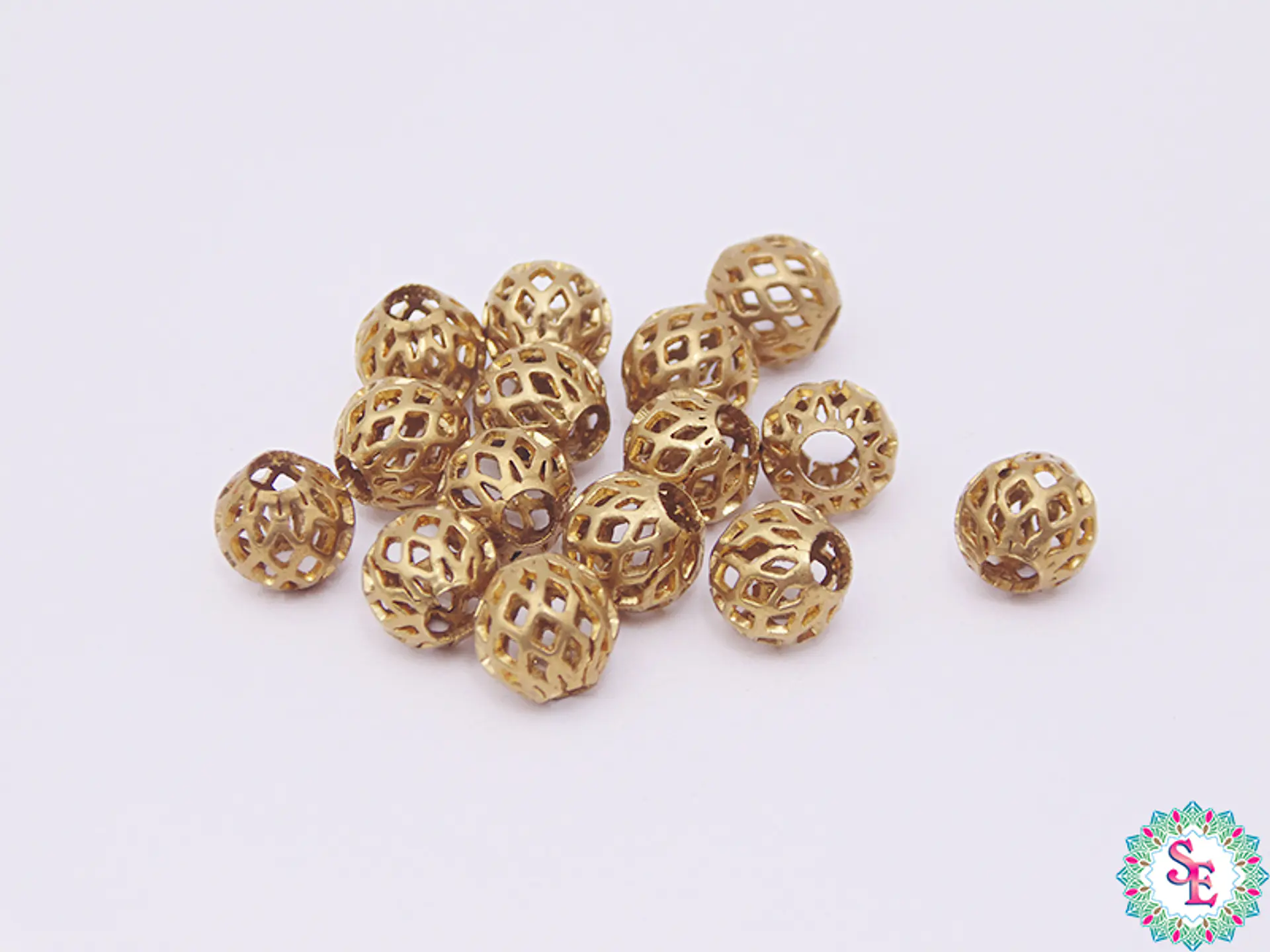 LATON BALIN METALICO FILIGRANA 8MM X 1259 UNIDADES  1