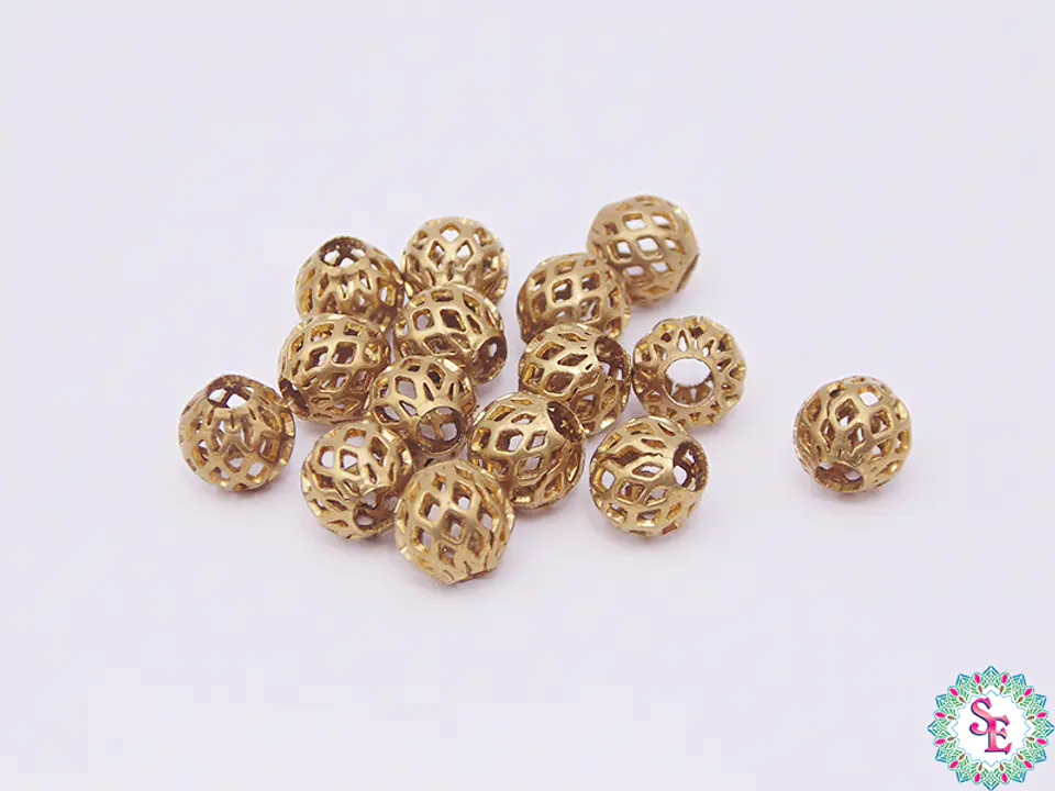 LATON BALIN METALICO FILIGRANA 8MM X 1259 UNIDADES  1