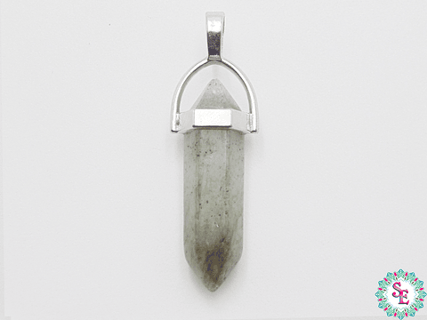 PIEDRA  PENDULO HERRAJE 8*32MM LABRADORITA