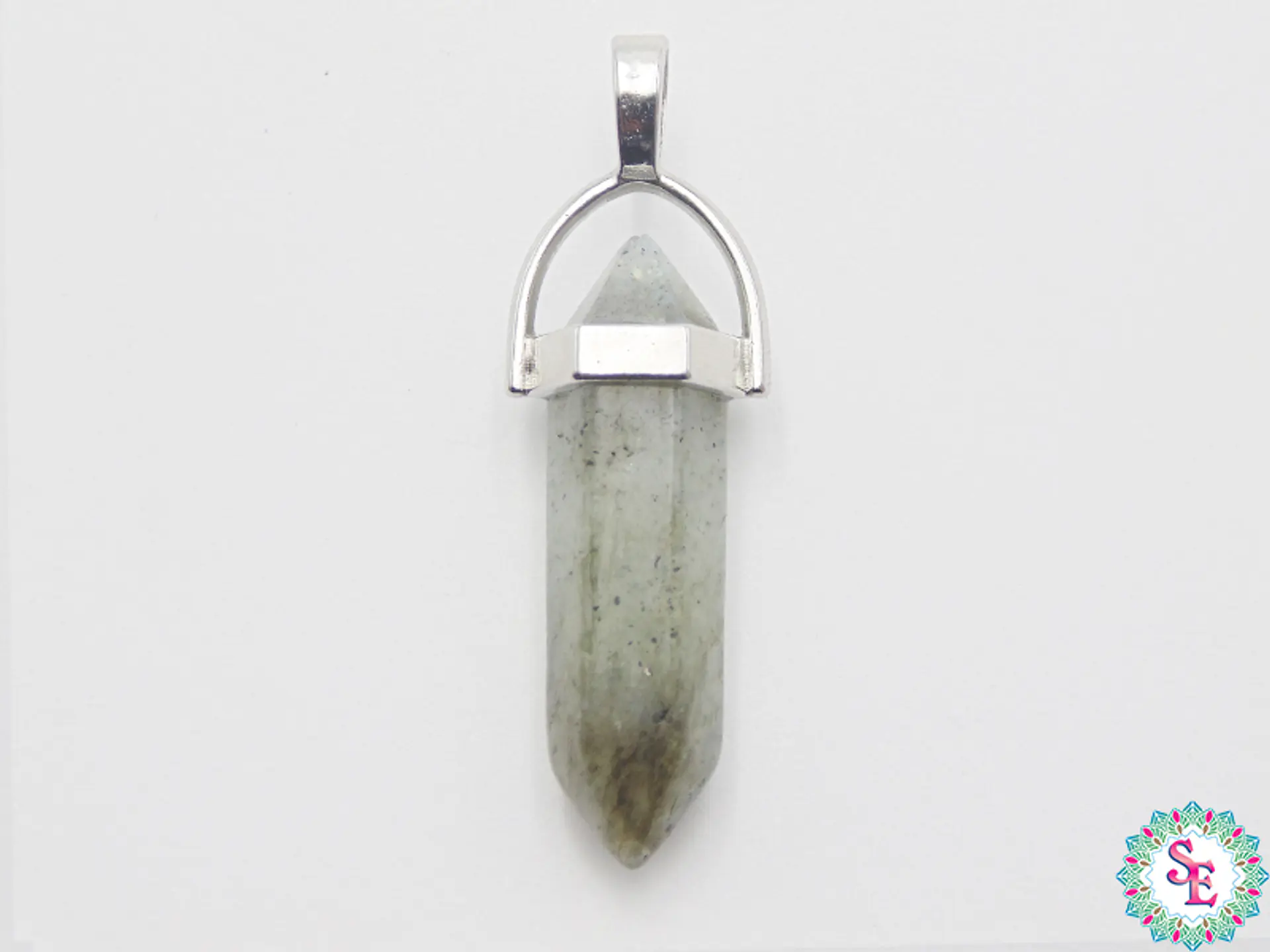 PIEDRA  PENDULO HERRAJE 8*32MM LABRADORITA 1