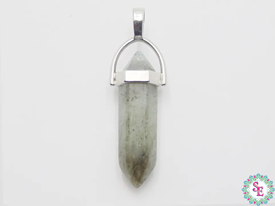 PIEDRA  PENDULO HERRAJE 8*32MM LABRADORITA 1