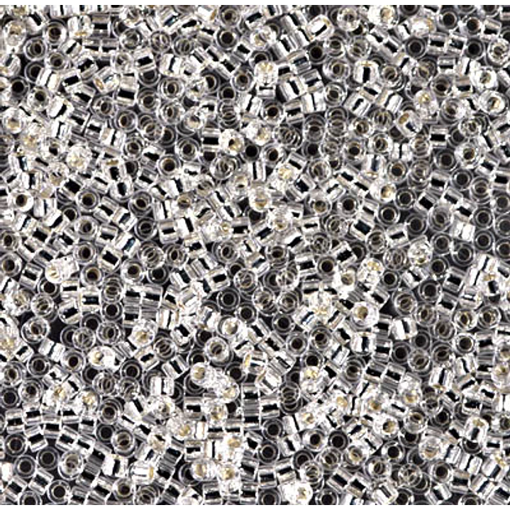 MIYUKI DELICA 11/0 SILVER ID CRISTAL DB0041 X 10 GRAMOS  1