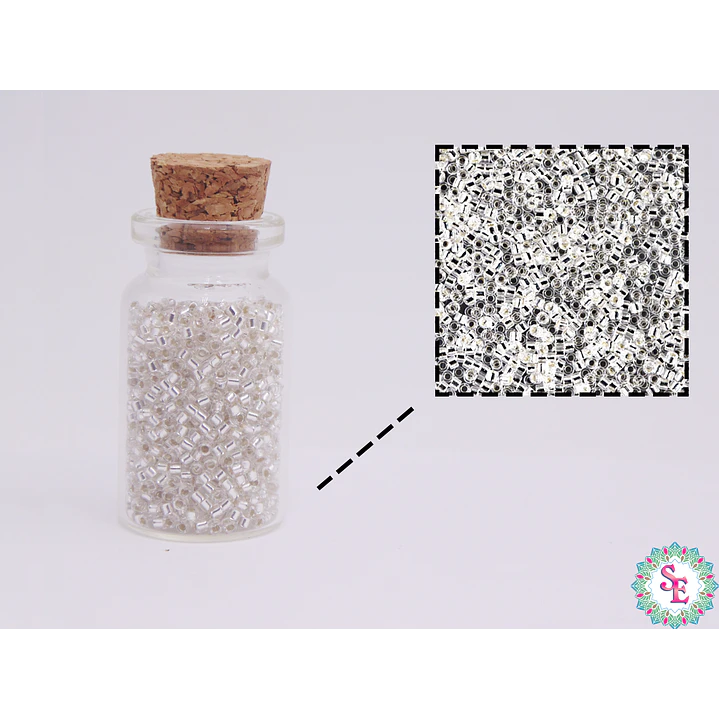 MIYUKI DELICA 11/0 SILVER ID CRISTAL DB0041 X 10 GRAMOS  2