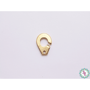 BROCHE ACERO DORADO TERMINAL ESPOSAS 16MM