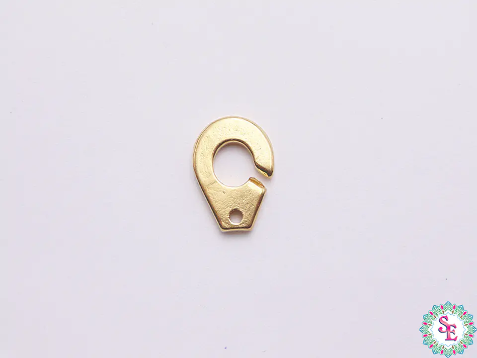 BROCHE ACERO DORADO TERMINAL ESPOSAS 16MM 1