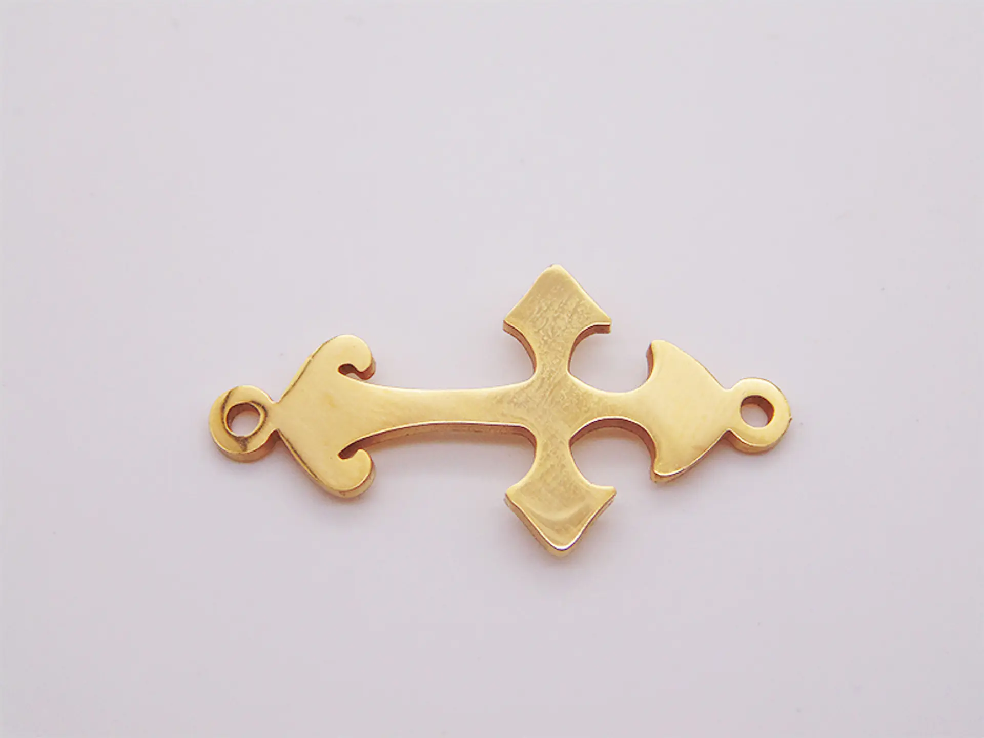 ACERO DORADO TERMINAL PULSERA CRUZ 25*13MM  1