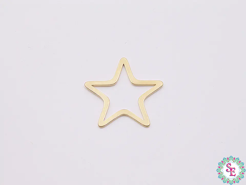 ACERO DORADO FIGURA ESTRELLA 20MM  1