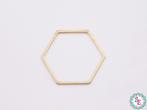ACERO DORADO  FIGURA HEXAGONO 20MM 