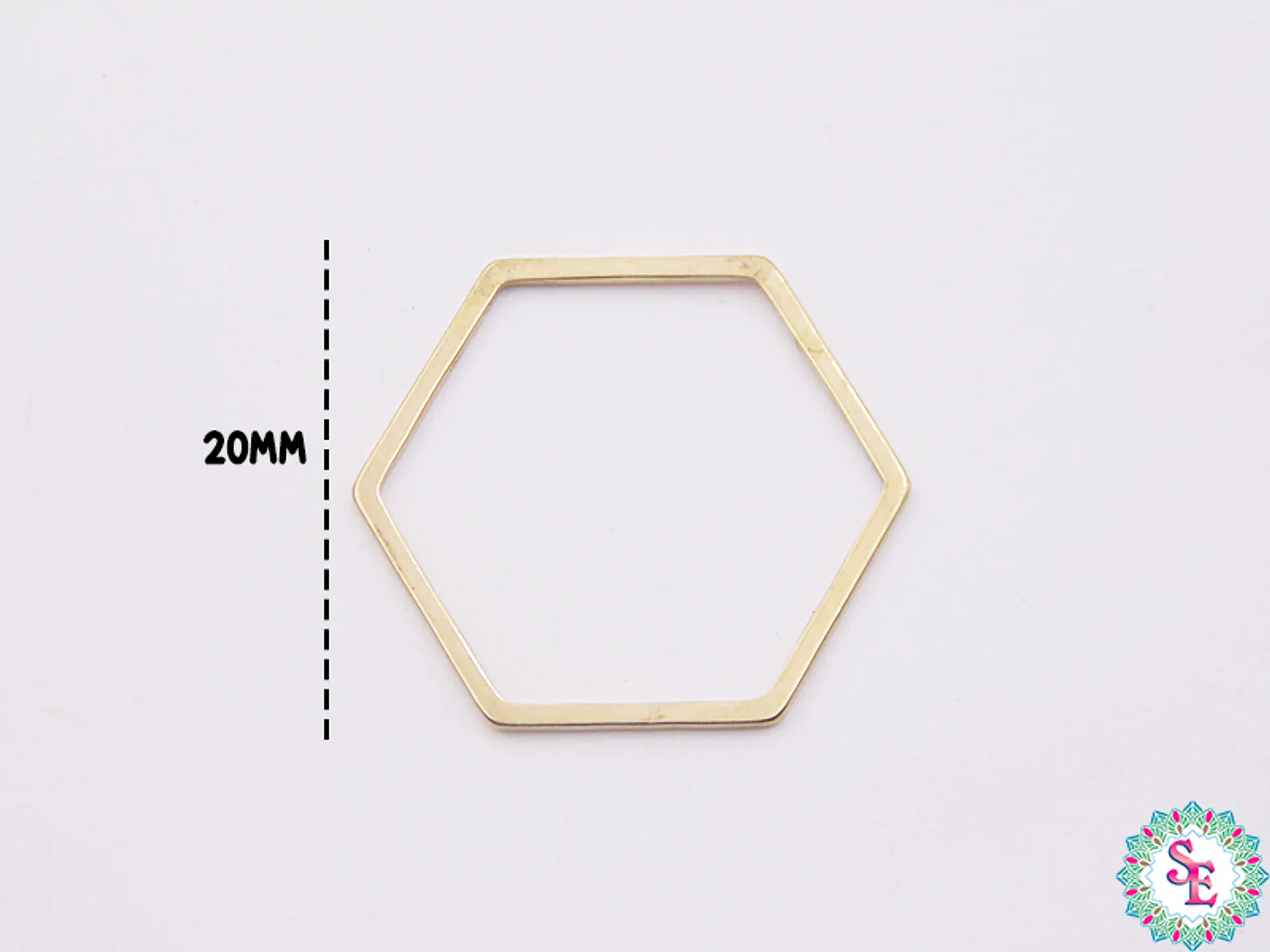 ACERO DORADO  FIGURA HEXAGONO 20MM  2