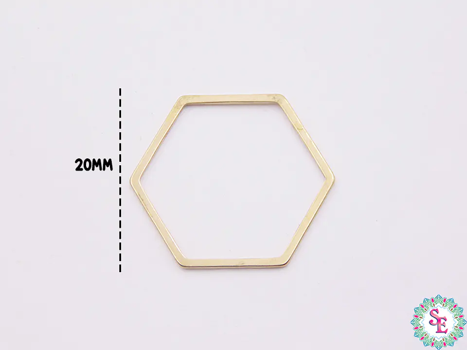 ACERO DORADO  FIGURA HEXAGONO 20MM  2