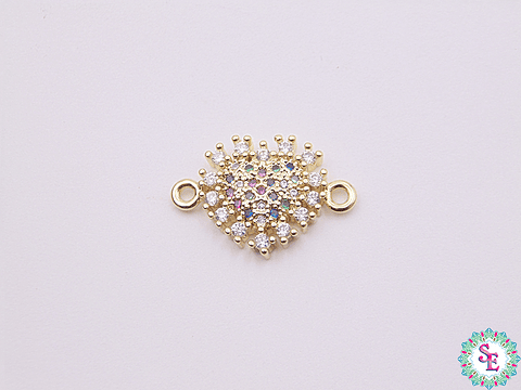 RODIO DORADO CENTRO CORAZON CIRCON MIX 18MM