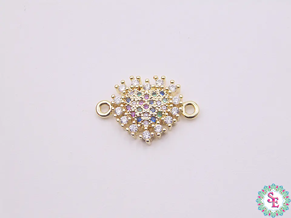 RODIO DORADO CENTRO CORAZON CIRCON MIX 18MM 1