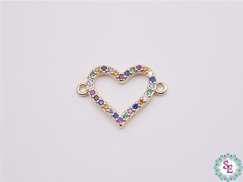 RODIO DORADA CENTRO CORAZON CIRCON MIX 19MM