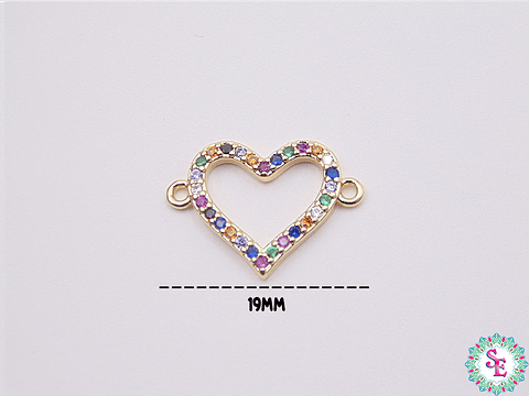 RODIO DORADA CENTRO CORAZON CIRCON MIX 19MM