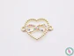 RODIO DORADA CORAZON INFINITO CIRCÓN MIX 23MM - Miniatura 1