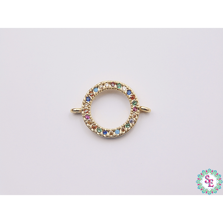 RODIO DORADO CIRCULO CIRCÓN MIX 13MM 1