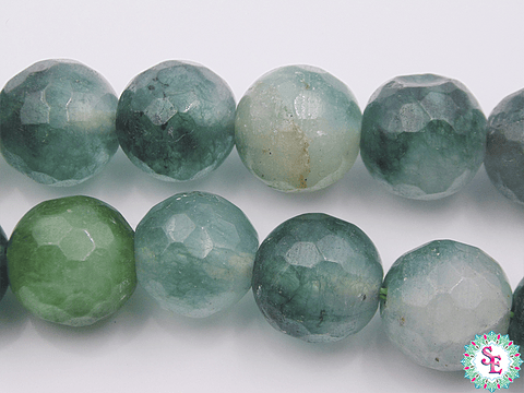 PIEDRA NATURAL FACETADA 12MM AGATA FUEGO VERDE 