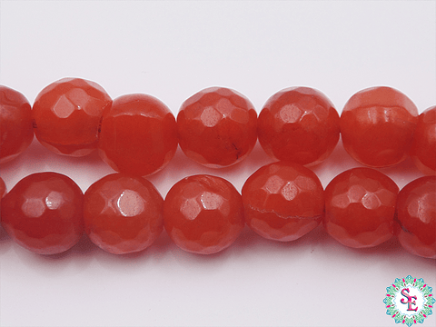 PIEDRA NATURAL FACETADA 10MM AGATA TERRACOTA