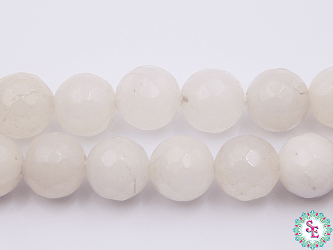 PIEDRA NATURAL FACETADA 10MM CUARZO BLANCO