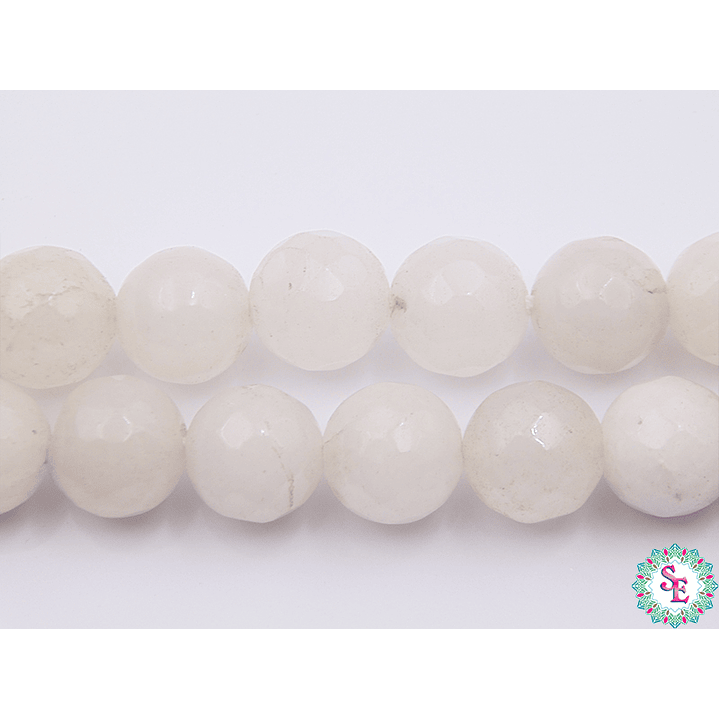 PIEDRA NATURAL FACETADA 10MM CUARZO BLANCO 1