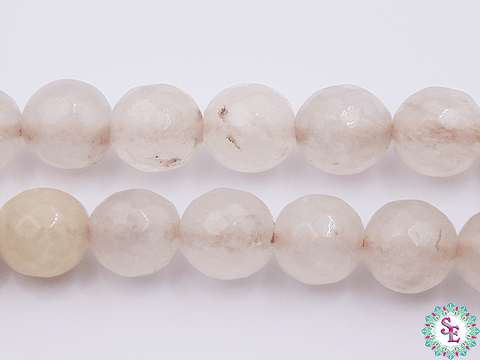 PIEDRA NATURAL FACETADA 10MM CUARZO ROSADO